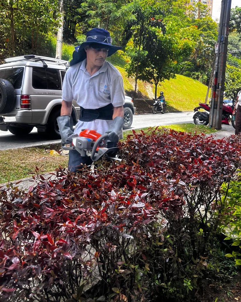Mantenimiento de zonas verdes en Medellín